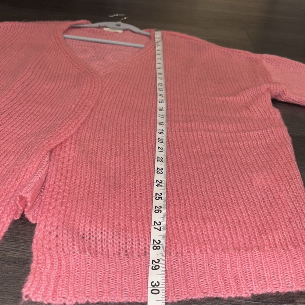 Elan Rock & Love Open Knit Long Cardigan One Size Color: Rose NWOT - Picture 9 of 11